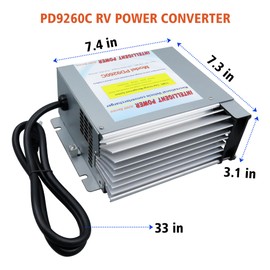 YILISAWIN PD9260CV 60 Amp RV Power Converter/Charger with Charge Wizard, Compatible with PD9260C PD9260CV and Inteli-Power PD9200 Series, 120v to 12v Power Converter for Camper/Caravans