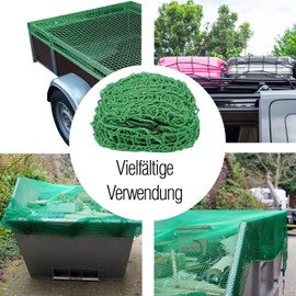 FKS trailer heavy duty trailer net for securing trailer loads, various sizes, trailer cargo net, car, container net