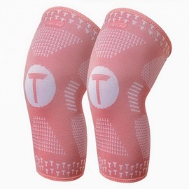 Teylam Knee Support for Men/Women, Set of 2, Medical Knee Pads for Meniscus Tear, Arthritis, ACL, Compression Bandage Knee for Basketball, Volleyball, Yoga, Running, Right & Left Leg Wearable