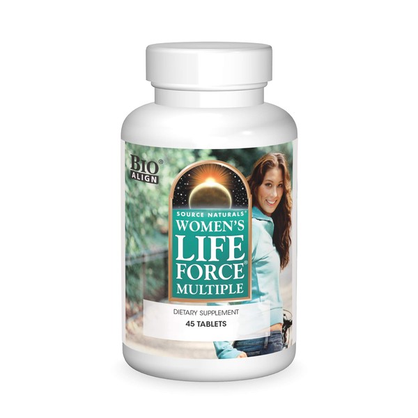 Source Naturals Women's Life Force Multiple, Daily Multivitamin & Immune Health Supplement - 45 Tablets