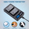 2 Pack EN-EL20 EN-EL20a Battery with Charger Compatible with Nikon