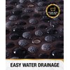 HITSLAM Oval Bath Mat Non Slip, 68x38 CM Bubble Shower