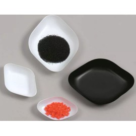 www.weighing4less.com Diamond Weigh Boats, 30ml, 3"x2.6"x .5" White anti-static, package of 50