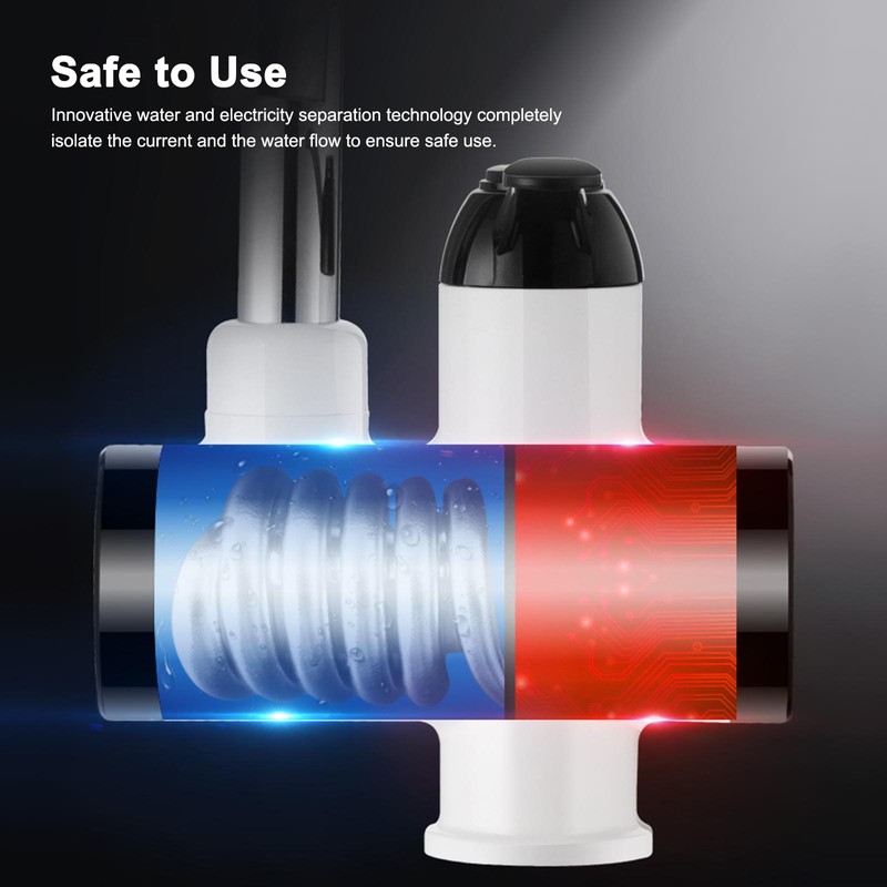 3000W Instant Hot Water Faucet Electric Water Heater Tap with