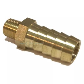 Unbranded/Generic 1/2 HOSE BARB X 1/8 MALE NPT Brass Pipe Fitting NPT Thread Gas Fuel Water Air