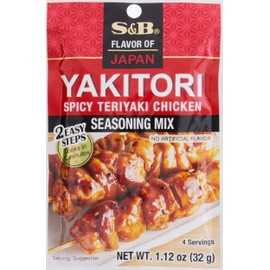 S & B Yakitori Spicy Teriyaki Chicken Seasoning Mix, No Artificial Flavors, 1.12 Ounce (Pack of 10)