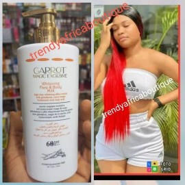 Leojeci Carrot Magic Exclusive whitening body milk with spf.60. 👌 500ml x 1.