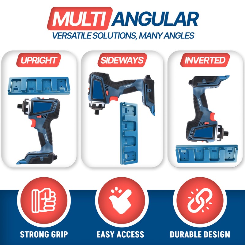 4 Pack BOSCH Tool & Battery Holder for 18V Tools