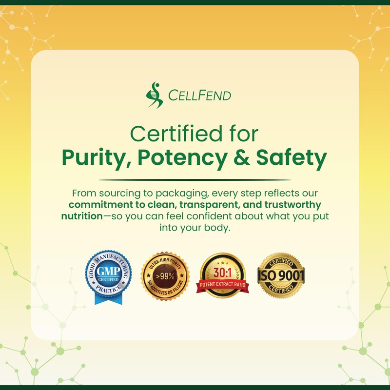 CellFend Fermented Wheat Germ Extract (1000mg) with 10mg Spermidine Per