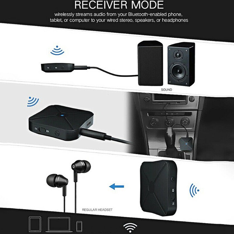 2 In 1 Bluetooth Receiver Transmitter Wireless for RCA to