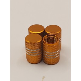 Unbranded Set of 8 Gold Tire Valve Stem Caps For Car, Standard Fitting #83