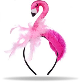Hatstar Hatstar Flamingo Haarreif | Stirnband Haarband | Kopfschmuck Accessoire für Damen, Mädchen und Kinder | Haarschmuck für Karneval, Fasching & Silvester