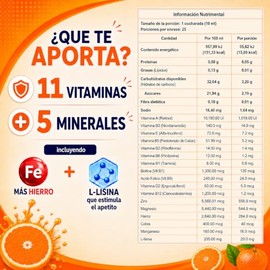 Vivioptal Junior Jarabe 250 ml - Suplemento Alimenticio Multivitamínico - 11 Vitaminas y 5 Minerales con L-Lisina y Jalea Real - Para Niños y Adolesce