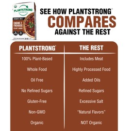 PLANTSTRONG Engine 2 Firehouse Chili Soup - Organic, Plant-Based, Non-GMO, Vegan, High Protein Chili Soup