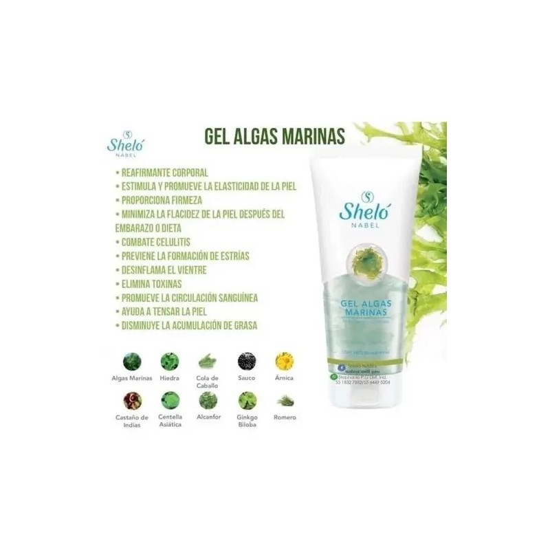 Gel Reductivo Algas Marinas + Gel Frio Reafirmante Shelo Nab