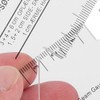 2 uds., Regla de retazos, Mini medidor de medición manual