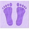 Stencil Stop Footprints Stencil - Reusable for DIY Projects, Painting,
