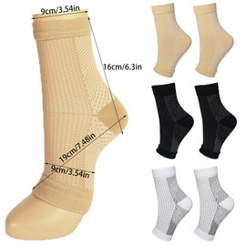 ZYEKIU 3 Pairs Compression Socks Plantar Fasciitis Compression Socks Compression Socks Men Compression Socks Women for Swelling Varicose Veins Comfort Relief for Compression Stockings Women
