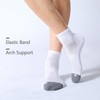 FITRELL 6 Pack Men's Athletic Ankle Socks Cushioned Sports Running