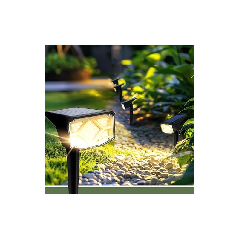 Luces solares exteriores AUDERWIN 9169 – 6 focos compactos IP65,
