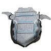 Mievlyo Driver or Passenger Side Bottom Replacement Non-Perforated Leather Seat