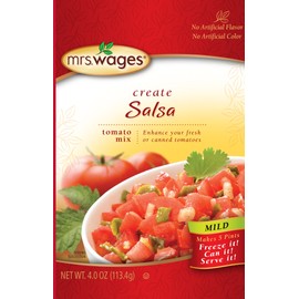 Mrs. Wages Mild Salsa tomato seasoning Mix, 4 oz Packet (VALUE PACK of 12)