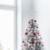com-four® Weihnachtsbaumspitze Glitzer-Stern - Stern-Spitze für Weihnachtsbaum - Christbaumspitze für