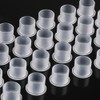 500Pcs Tattoo Ink Caps with Base Disposable Transparent Tattoo Pigment