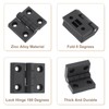 uxcell 2Pcs Adjustable 180 Degree Hinges, 50mmx60mm Nylon Locking Leaf