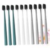 LALAFINA 10pcs Nylon Toothbrushes Soft Bristle Teeth Cleaning Portable Single