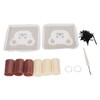 Latch Hook Kit Cup Coaster DIY Set Lovely Bear Pattern