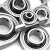 XiKe 4pcs KP005 Bore 25mm Zinc Alloy Pillow Block Bearing