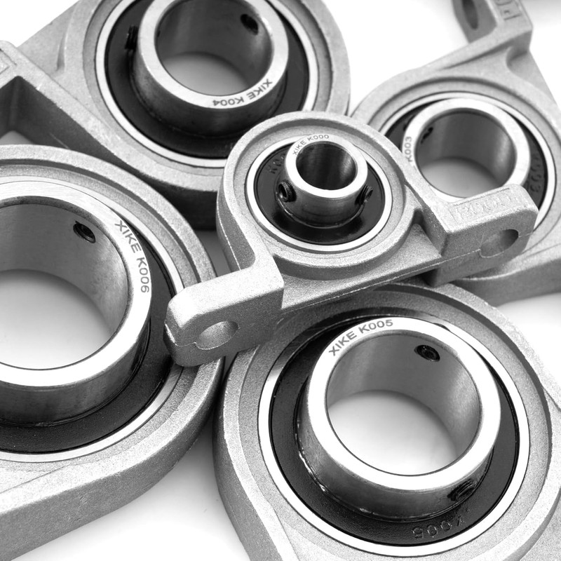XiKe 4pcs KP005 Bore 25mm Zinc Alloy Pillow Block Bearing