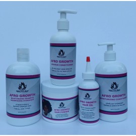 Juego de cabello afro crecimiento.