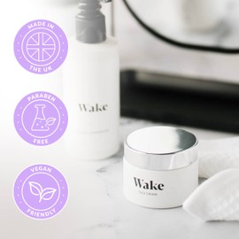 Wake Skincare Face Cream for Dry Skin, Moisturiser for Dry Skin - Hyaluronic Acid Moisturiser - 50ml, Dry Skin Cream - Natural Antioxidants & Dry Skin Face Cream, Face Moisturiser for Dry Skin