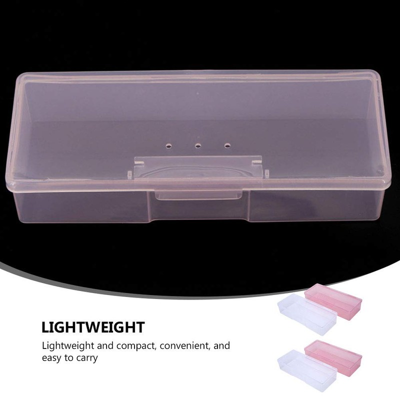 4pcs Manicure Tool Storage Case Nail Art Pens Nail Brush