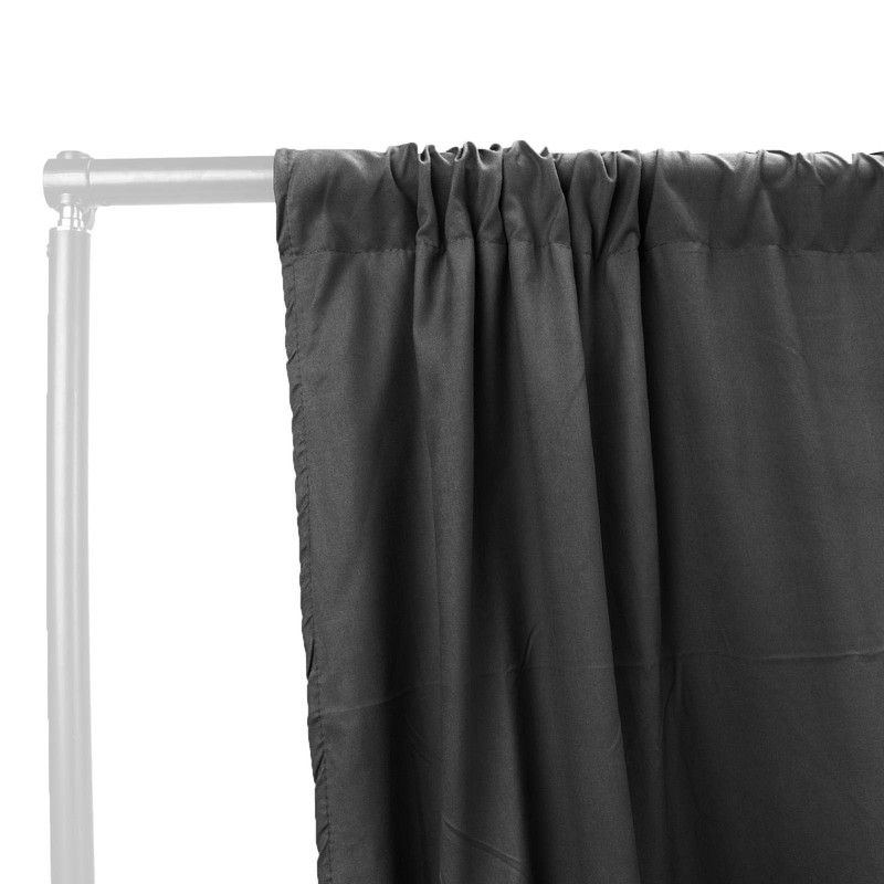 BOLLUMA 3x3m Black Screen Background Photography Backdrop, 100% Cotton Muslin