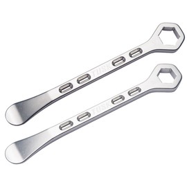 TUSK Aluminum Tire Iron with Axle Wrench Kit 22mm and 24mm for Kawasaki KLR650 1987-2007