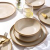 AmorArc Ceramic Dinnerware Sets,Handmade Reactive Glaze Plates and Bowls Set,Highly