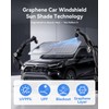 helloleiboo Graphene Windshield Sun Shade for SUVs and Most Mid-Size