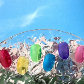 ˡᴬᴺᵀᶤˡ [One Color] Summer Syrup Handmade Nail Tip – Short Oval / ˡᴬᴺᵀᶤˡ [원컬러] 여름 시럽 수제네일 팁 - 숏오발