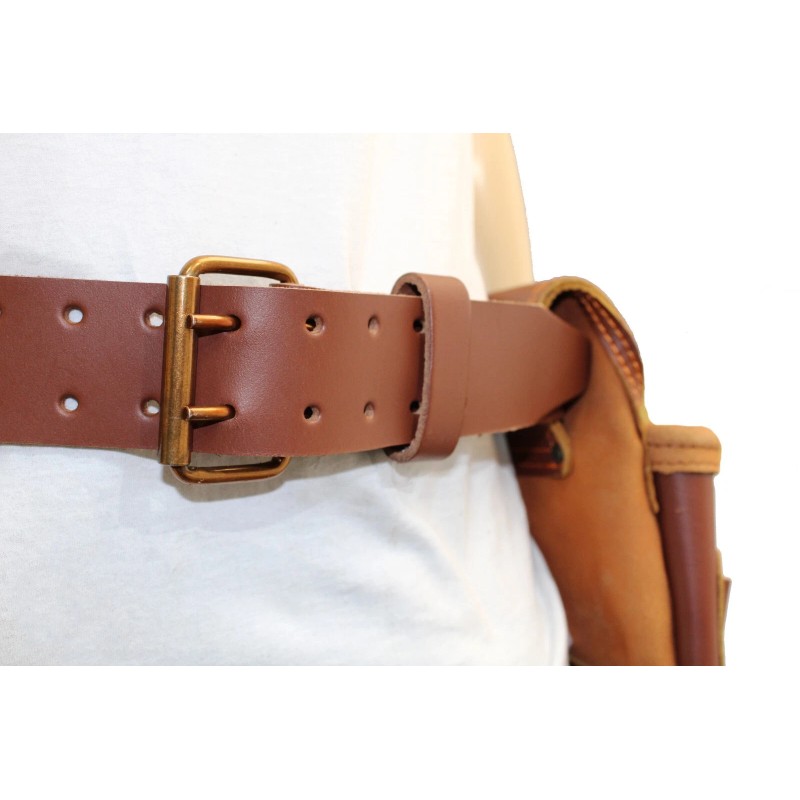 USA PRO TOOLS Genuine Brown Leather Framer’s Tool Belt –
