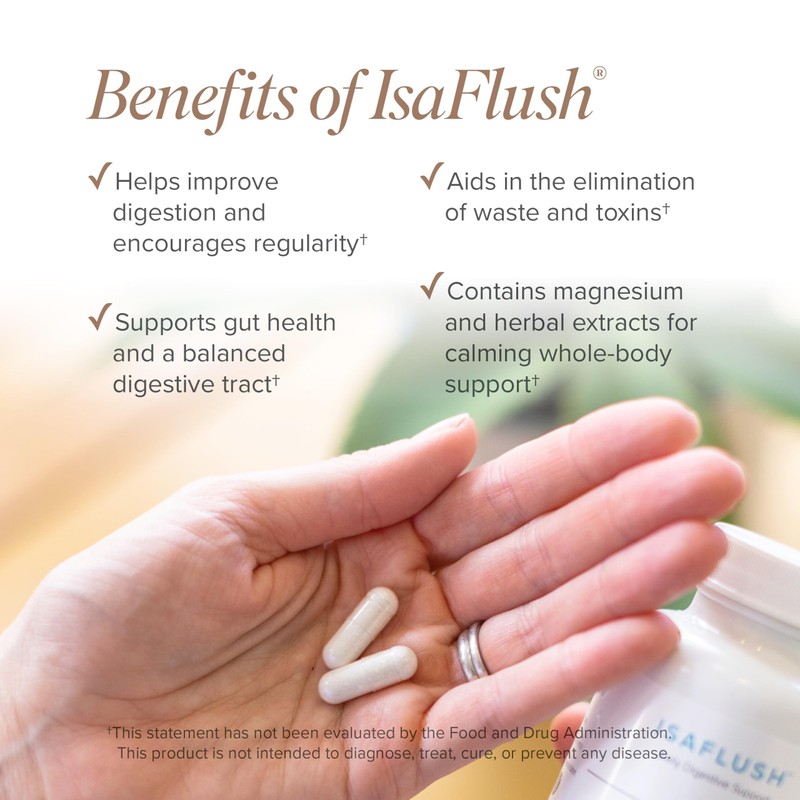 Isagenix IsaFlush - Gentle Digestive Support with Balanced Minerals Encouraging