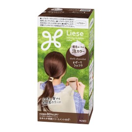 Liese Bubble Color Dark Chocolat Hair Color for Black Hair (4.3 fl oz (115 ml)