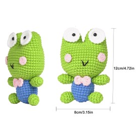 CUTE-Eyfud Crochet Kit for Beginners, Knitting Kit for Adults, Crochet Animals for Kids, with Step-by-Step Video Tutorials, Crochet Starter Kit with DIY Knitting Supplies