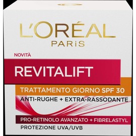 L'Oréal Paris Revitalift Day Face Cream, Anti-Wrinkle Action with Advanced Pro-Retinol, Sun Protection SPF 30, 50 ml