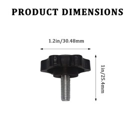 6 PCS Blackstone Griddle Control Knobs and Stand Screws Replacement - M6 x 16mm Thumbscrews for Adjustable Legs for Table Top Griddle - Compatible with Blackstone 17", 22", 28", 36" Griddle Stands
