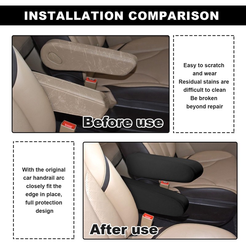 Armrest Covers for Cars, Armrest Cover Replacement Car Front Seat