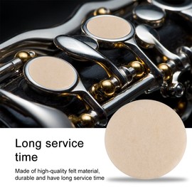 Clarinet Mouthpiece Patches Pads Cushion Beige Pack of 17