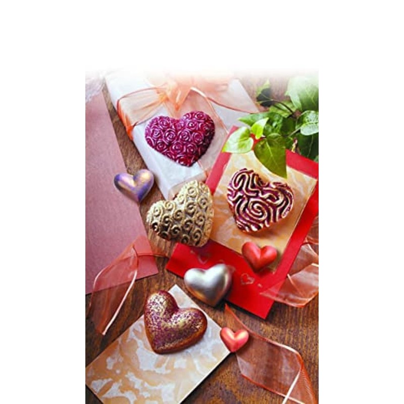 FIMO Hearts Clay Mould, White